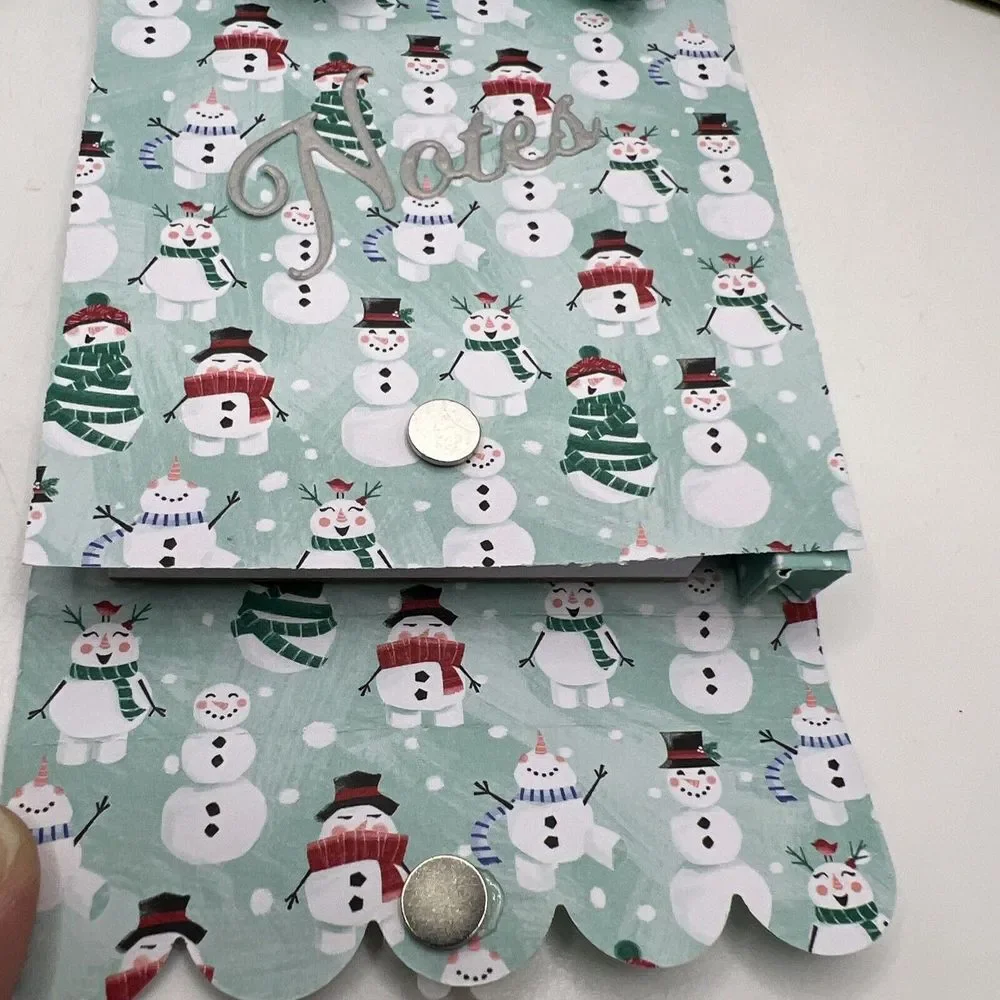 Handmade Christmas Holiday Notes Notepad W/ Little Pen‎ Great Stocking Stuffer
